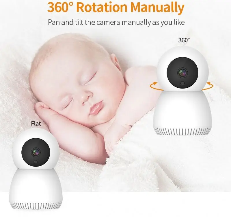 Радио Няня камеры с 2-полосная аудио 1080P Wi-Fi камера для домашней безопасности детектором движения ночного видения детский