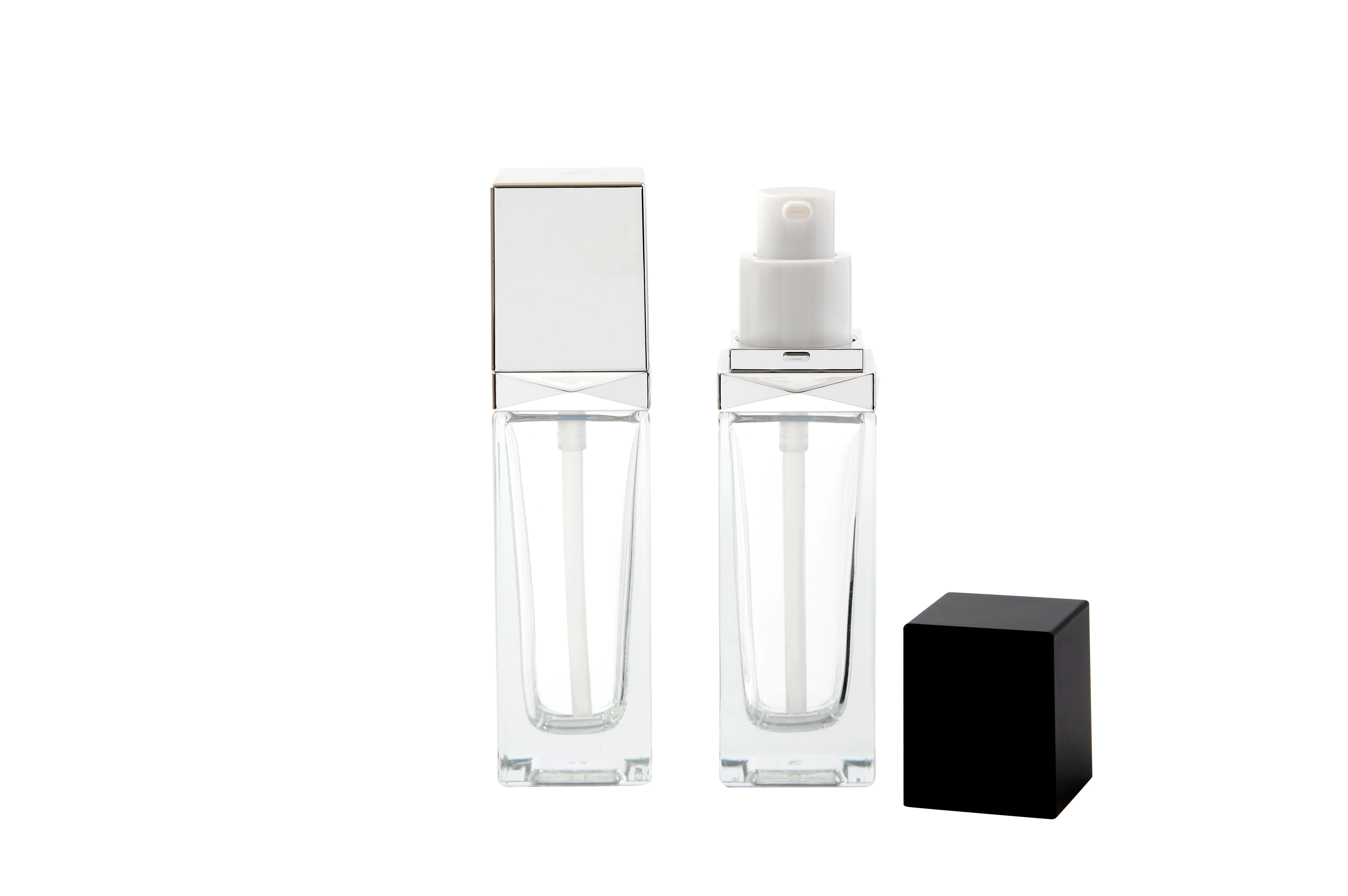 
30ml Square glass Foundation bottle 