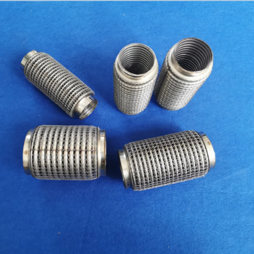 51*120mm stainless steel automobile exhaust pipe connection hose muffler flexible exhaust pipe