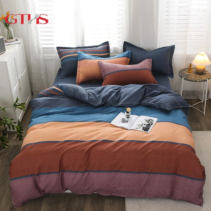 New Stylish Good Quality Cotton Duvet Bedding Luxury Queen King Size Custom Quilt Duvet Comforter For Home 4pcs Bedding Set