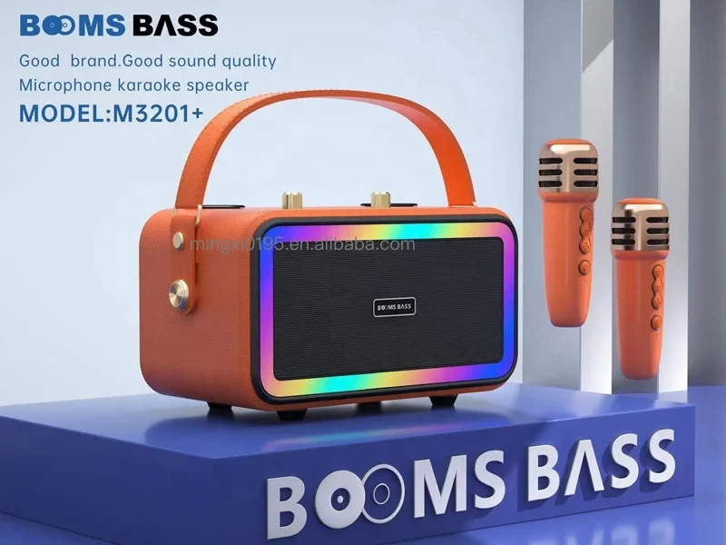 M3201+ corneta amplificada altavoz y bocina bt speaker extra bass outdoor dj party karaoke speaker with wireless microphone