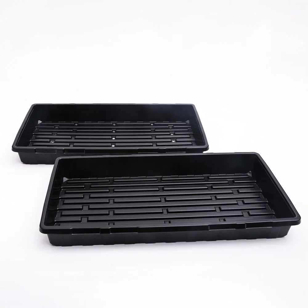 Custom Logo Seed Tray Microgreen Nursery Plant Trays 1020 Flat Hydroponic Trays For Microgreen