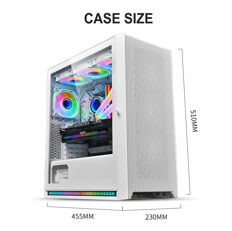 Hot sales E-ATX water cooling gaming computer case tower chassis Storm 360