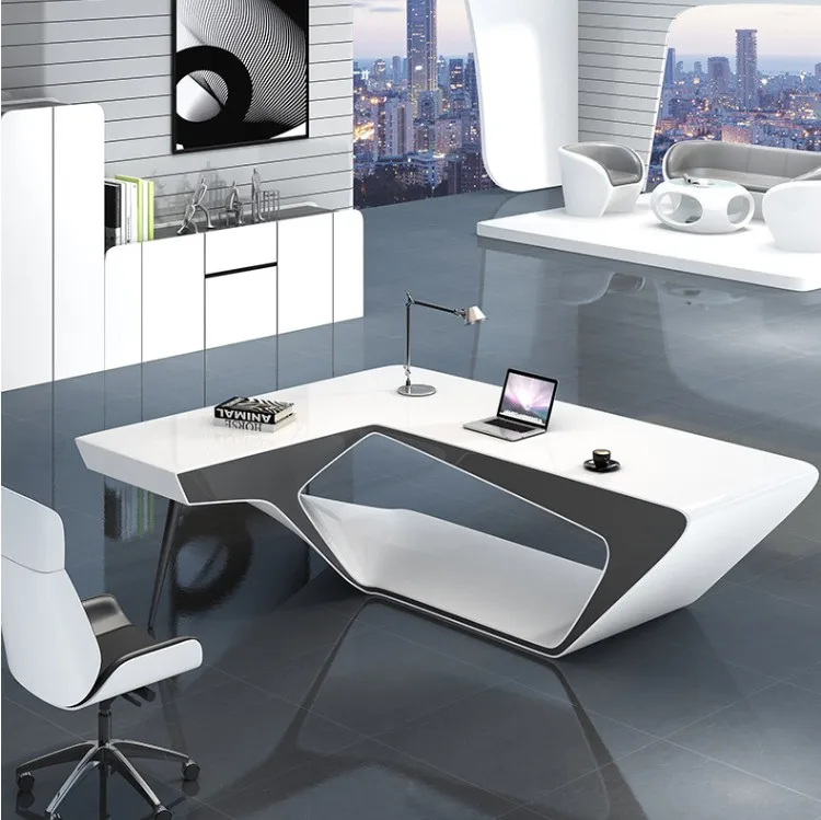 Modern Design European Design Style High Tech Customized Color Computer Desk Office Table and Chair Set
