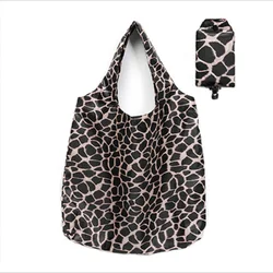 Wholesale Fashion Eco-friendly Pouch Foldable Reusable Folding Polyester Shopping Bag