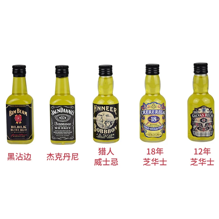 Cake Topper Hot Sale Gifts Plastic Toys Mini Drink 12 models Wine Bottles Shop Pub Bar Party Decoration