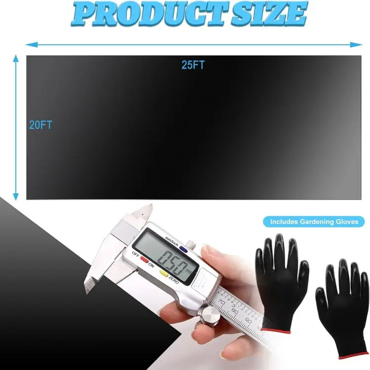 GM13 6x7.6m standard 0.5mm thickness Hdpe plastic Geomembrane sheet for Large Fish Ponds Farm Tank