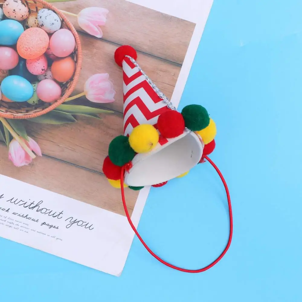 Dog Birthday Hat Pet Cat Dog Birthday  hat Reusable Headwear Bowknot Party Costume Perfect Dog Birthday Party Supplies