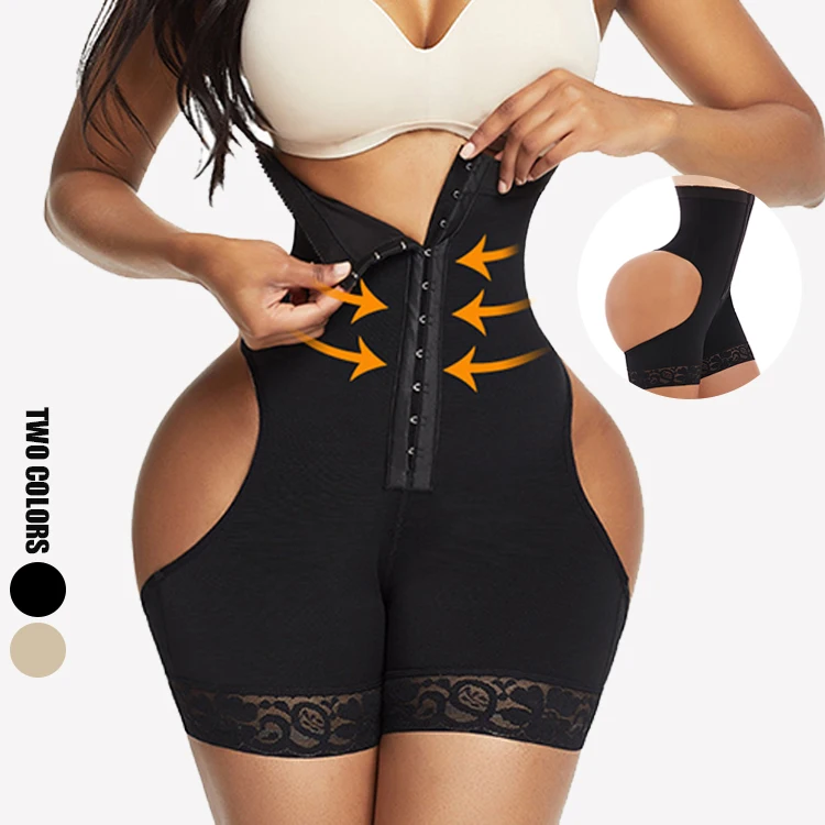 Dropshipping LOQ MOQ Corset Shaper Panties Plus Size Women High Waist Butt Lifter Body Shaper Shapewear