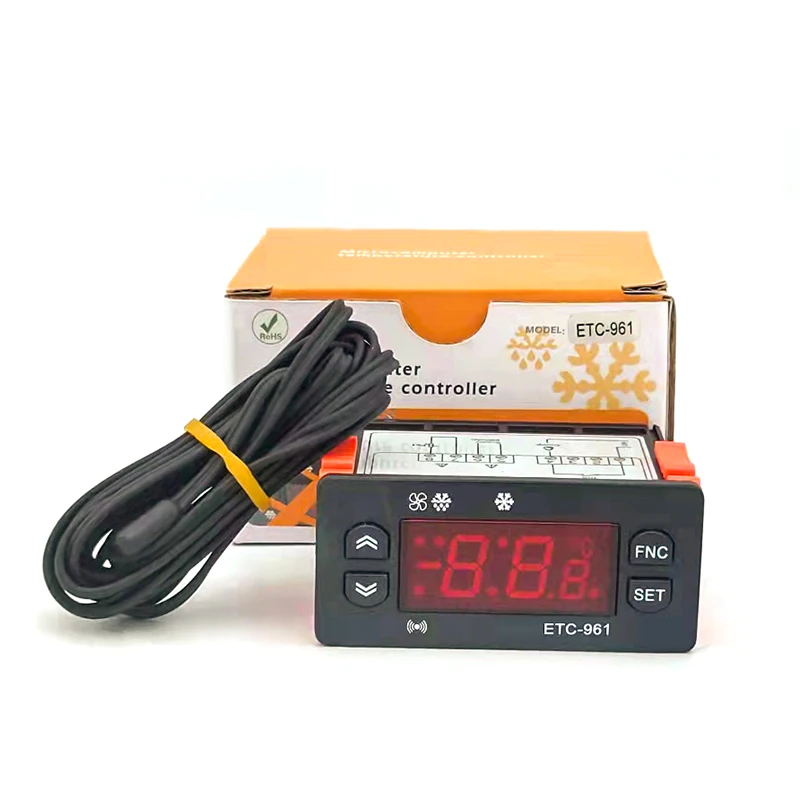 ETC-961 Digital Temperature Controller Defrosting Refrigeration Alarm NTC sensor