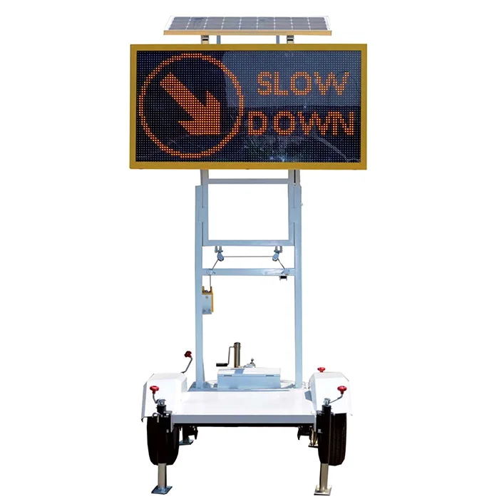 Solar vms trailer mobile led displays guangdong led variable message signs
