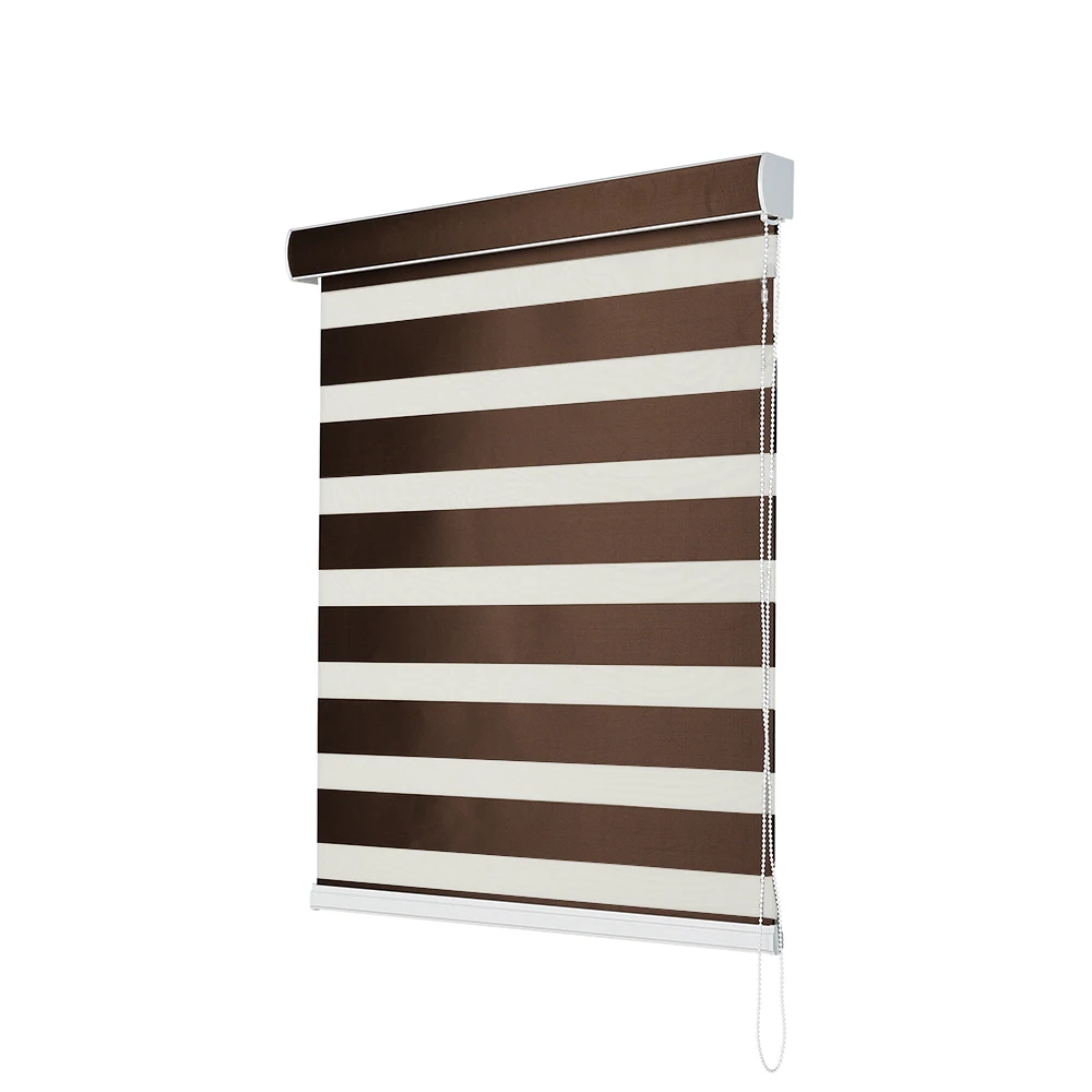 Zebra Blinds Electric Motorized Roller Big Cover 28mm Double Layers Window Zebra Blinds