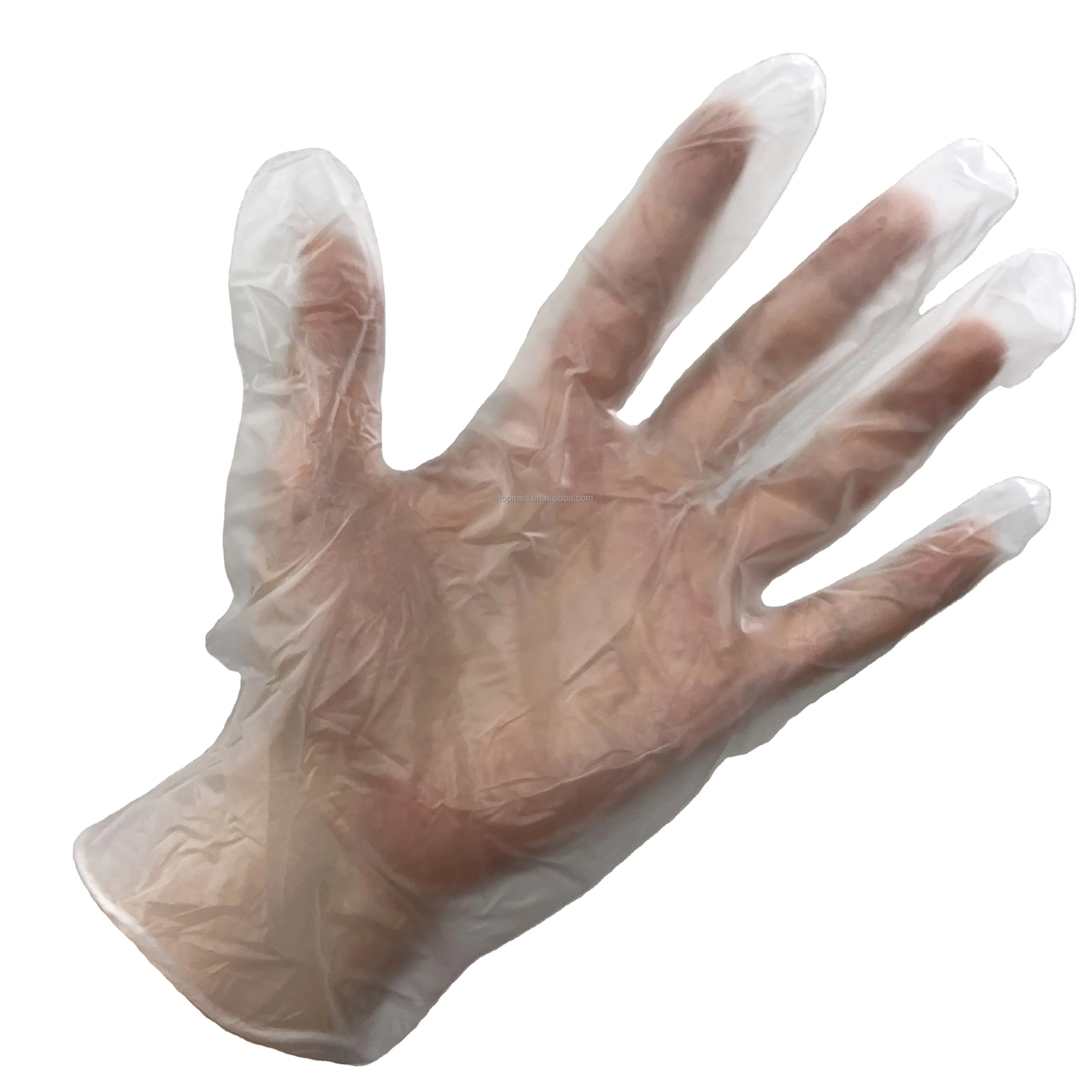 100pcs/box Gloves Medical Examination Food Grade Restaurant Household Tattoo Gloves Disposable Clear Vinyl Gloves Powder Free
