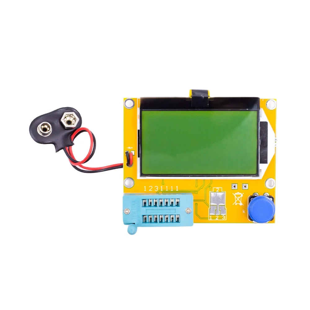 Кнопки батареи прибор для проверки транзисторов LCR-T4 Графический резистор конденсатор с алюминиевой крышкой ESR