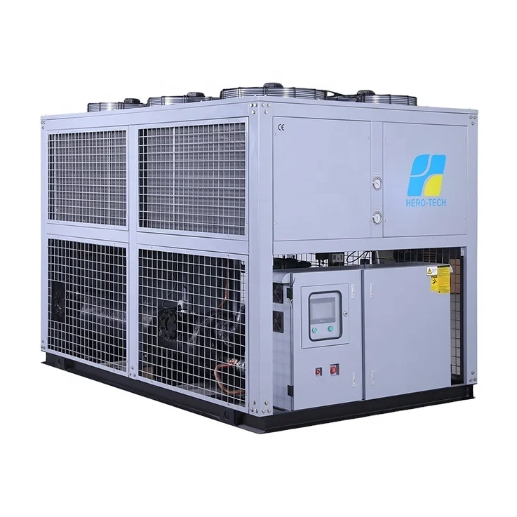 120hp -30C  90.4kw glycol water air cooled screw water chiller