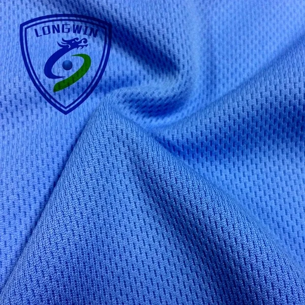 100%normal polyester weft knit birdeye mesh fabric