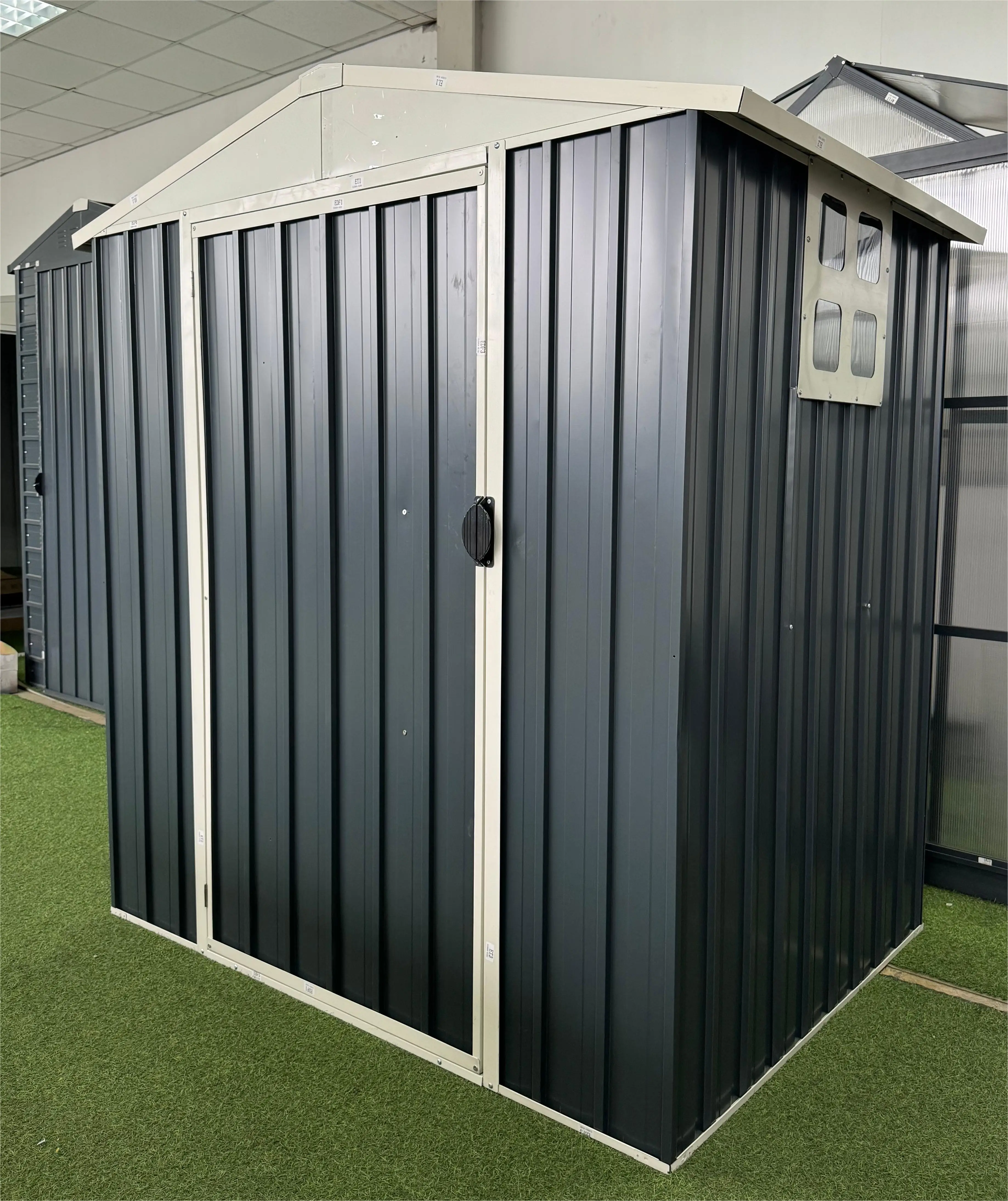 G1110-H180-S Waterproof Customized 	 11*10 ft tools storage Garden Shed Backyard Steel Metal Storage Shed