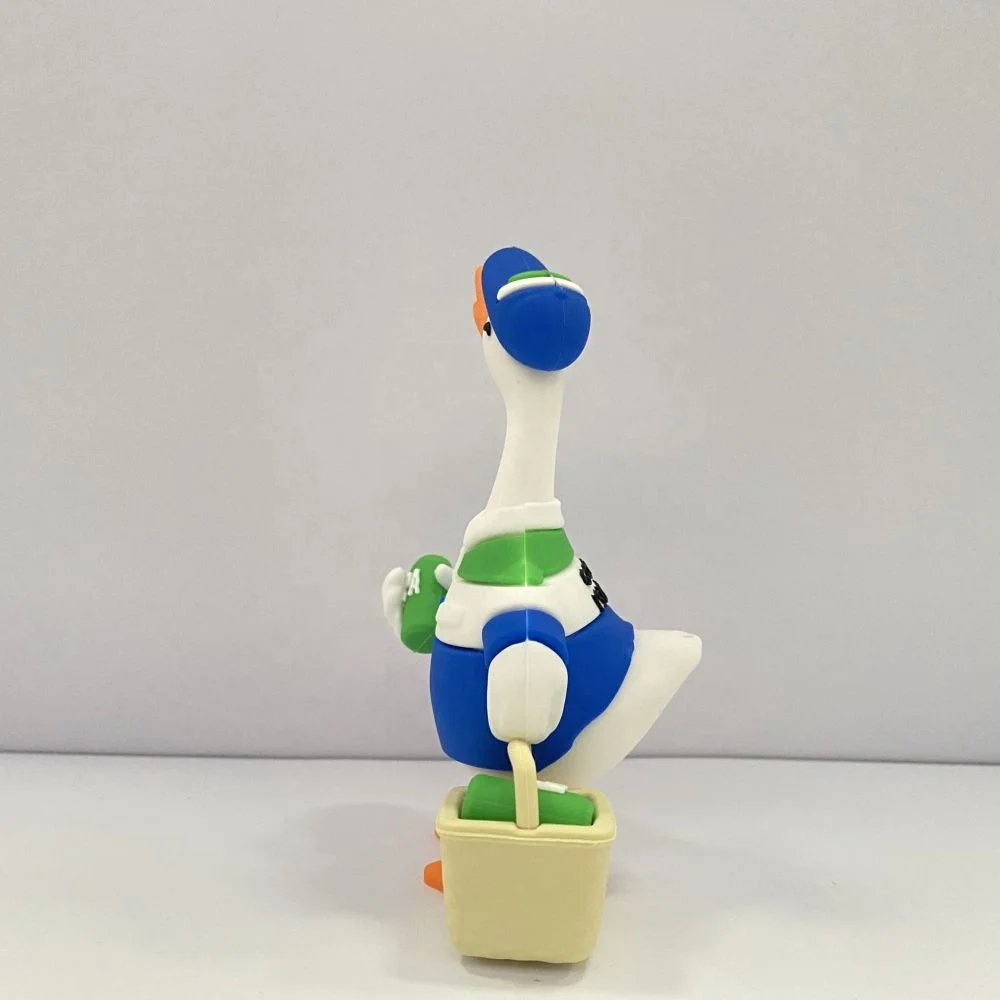 ПВХ 3D утка кукла на заказ детская ручная доска игрушка ПВХ резиновая маска кукла