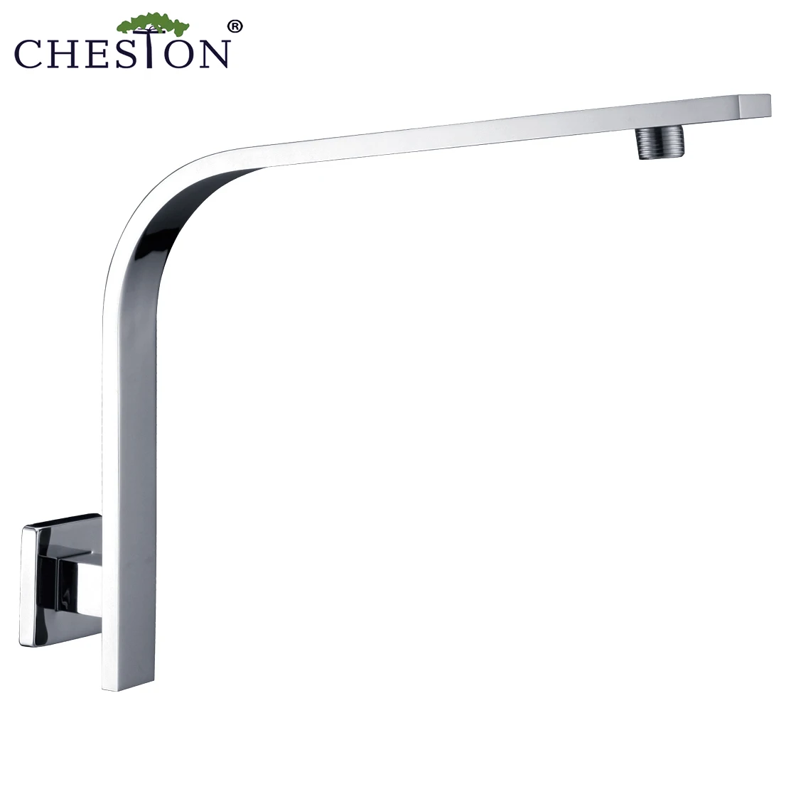 brass square shape chrome shower head arm with female screw for australia market