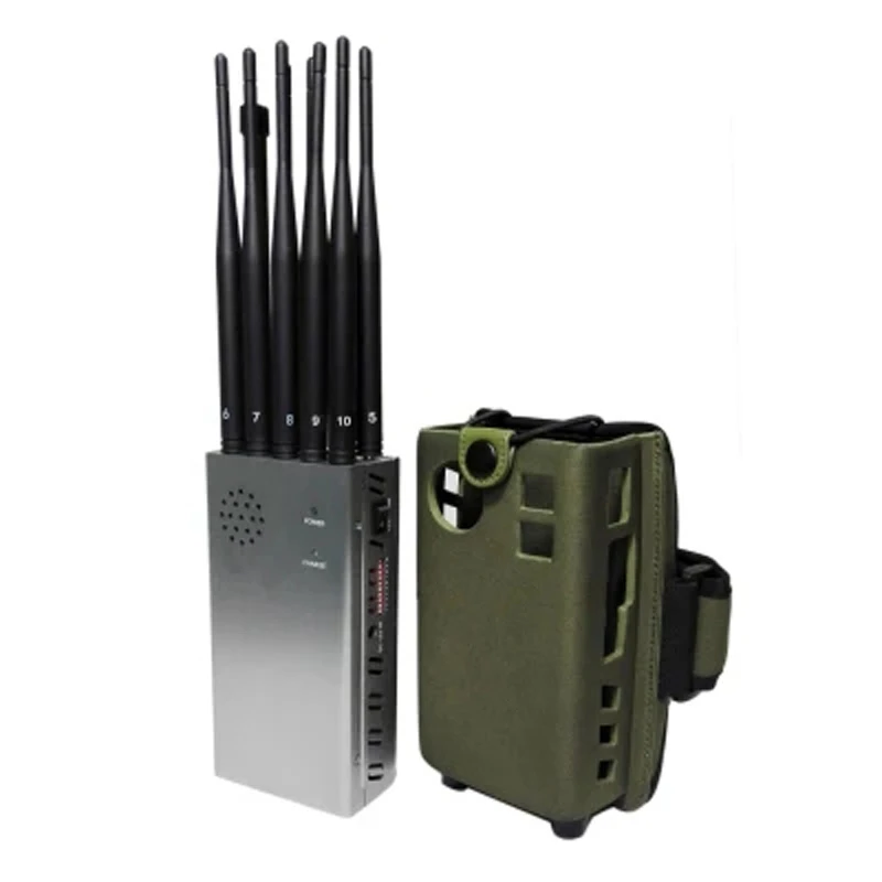 10 Antennas Channel Portable Mobile Phone GSM 2.3.4.5G GPS WiFi 2.4G 5.8G Signal Detector With Nylon Cover