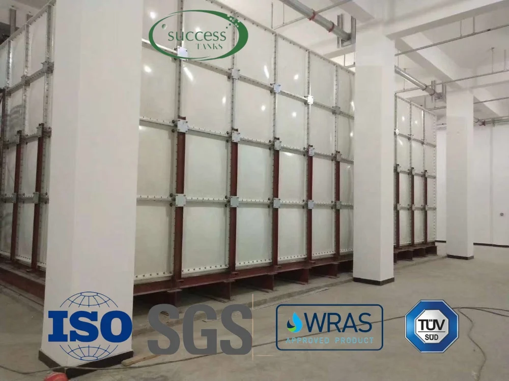 200000 Litres Large Scale GRP Sectional Cold Water Storage Tanks