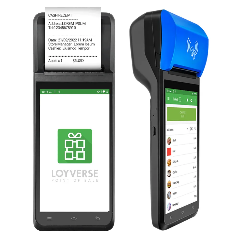 FYJ-F1 5.5' /5.99' Pos Software Caja Registradora Digital Handheld Pos Machine Point of Sale System Retail