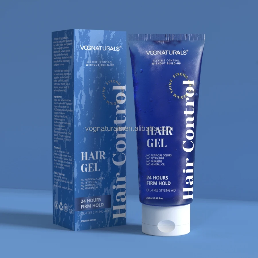 Private Label Hair Gel High Quality Curly Hair Styling Gel Extra Strong Hold Hair Molding Lasting Gel