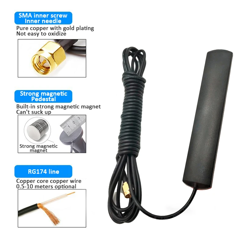 Dual Band External Wifi 2.4ghz~5.8ghz Antenna With Sma Connectors For Ap Router