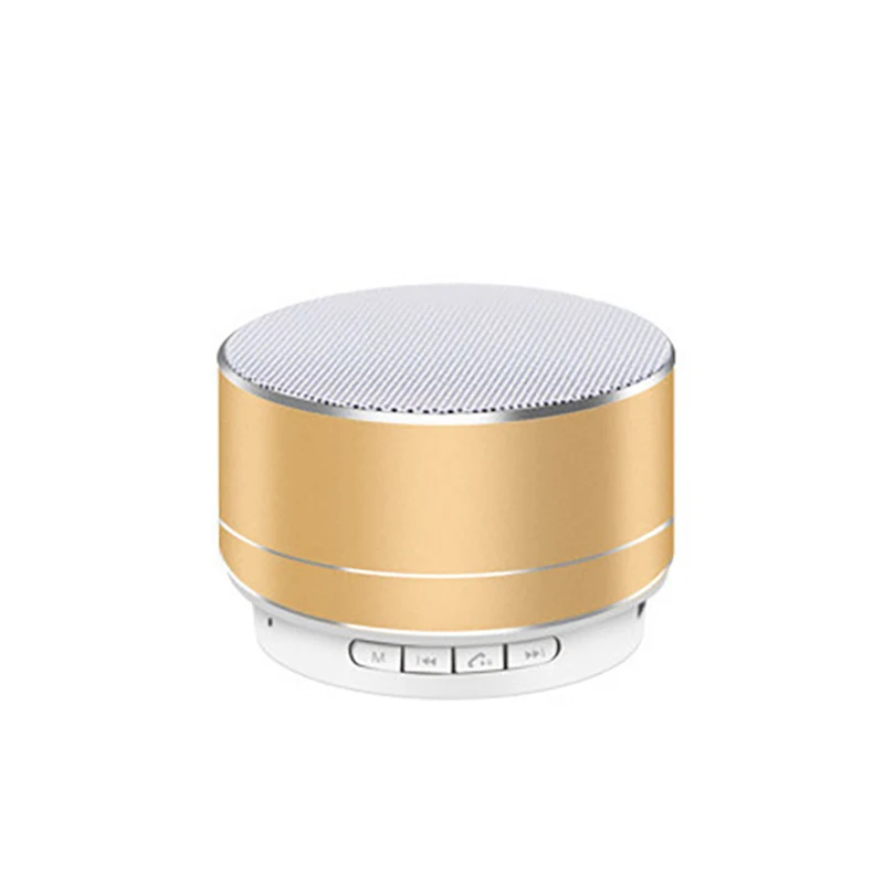 Внешний сабвуфер A10, портативный беспроводной мини-динамик со светодиодной подсветкой, яркий металлический басовый динамик для мобильного телефона