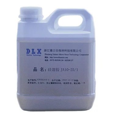 Factory supply industrial grade high standard colorless transparent JA10-25/1 ammonia silica sol