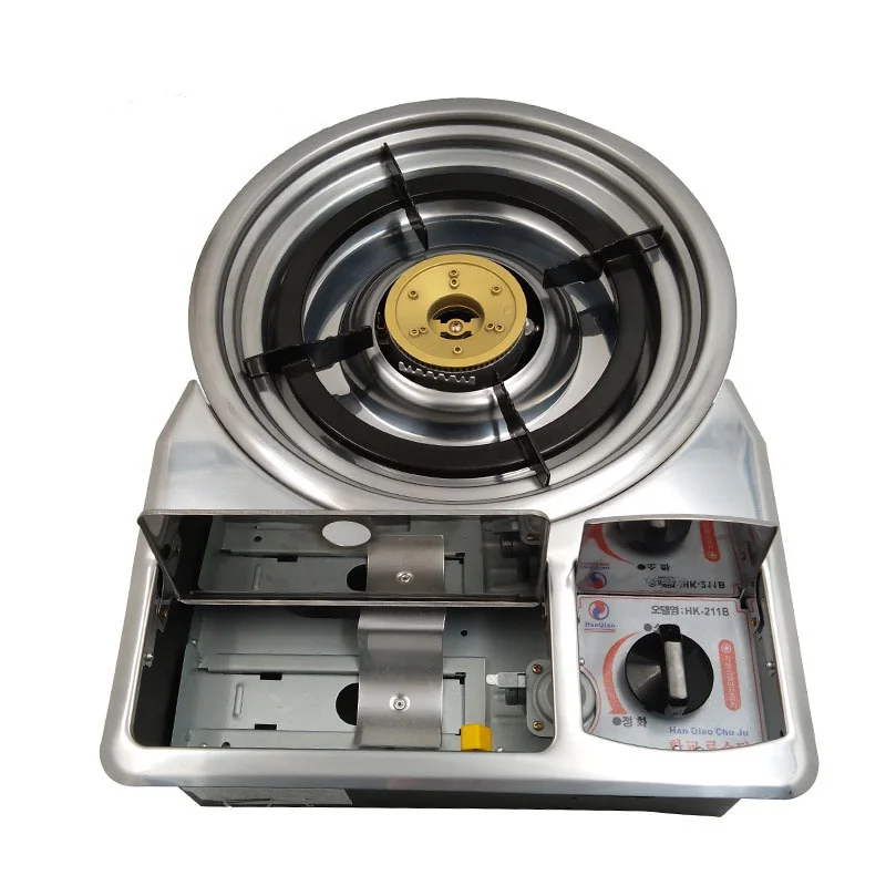 High Quality Indoor Smokeless Portable Korean Barbecue Gas Grill For Commercial Bbq Grill Table For Restaurants