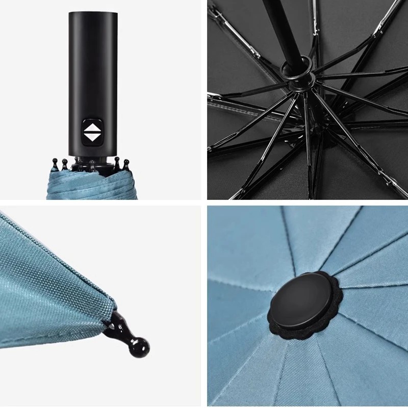 Windproof Travel Umbrella for Rain-Compact Folding Umbrella Macaron color Small Portable Windproof Umbrellas for Men Women