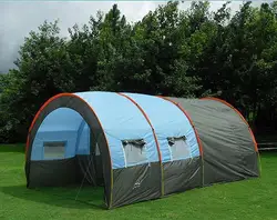 Large Camping Tent 5-8 Person Tunnel Tent Outdoor Family Tents