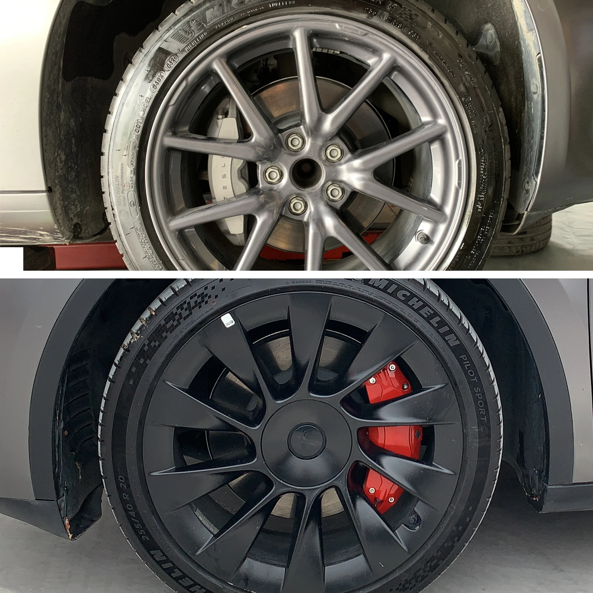 Use For Tesla Model Y Caliper Covers Fit For 19 20 Inch Wheel Hub 2020-2023 (Set Of 4, 2022 Upgraded)