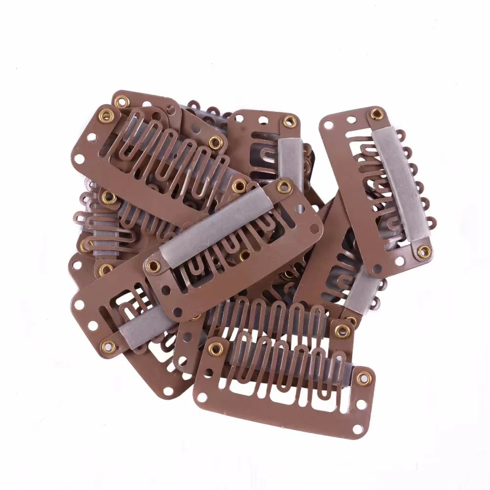3.2cm 4 Colors Hair Extensions Clip Wig Accessories U Shape Wig Metal Clips For Hair Extension