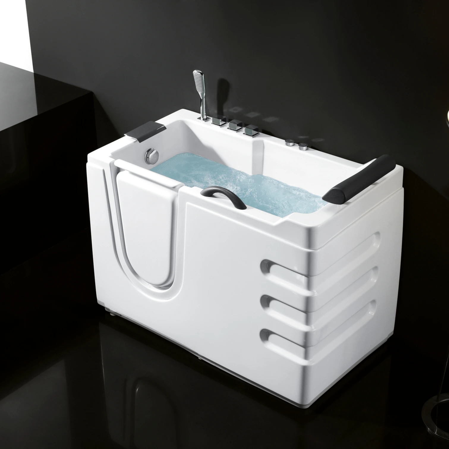 Luxury Acrylic Quality Whirlpool Massage Jacuzzi Elderly Walk In Modern Bathtub For Bathroom Design