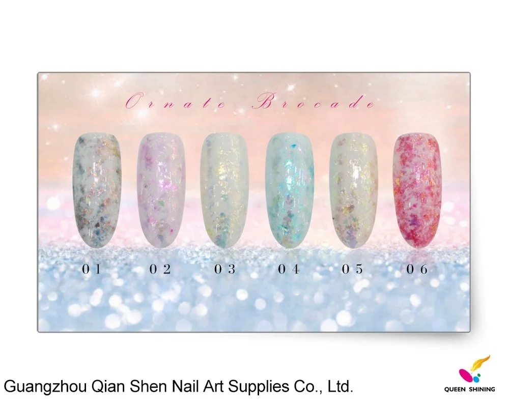 QS nail art 6 шт./лот длительное наращивание Резьба акриловая пудра система стартовый комплект Набор для оптовой продажи