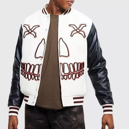 Custom leather sleeve Winter Letterman Jacket Wholesale Blank Patches Vintage Wool Varsity Baseball Jacket For Men