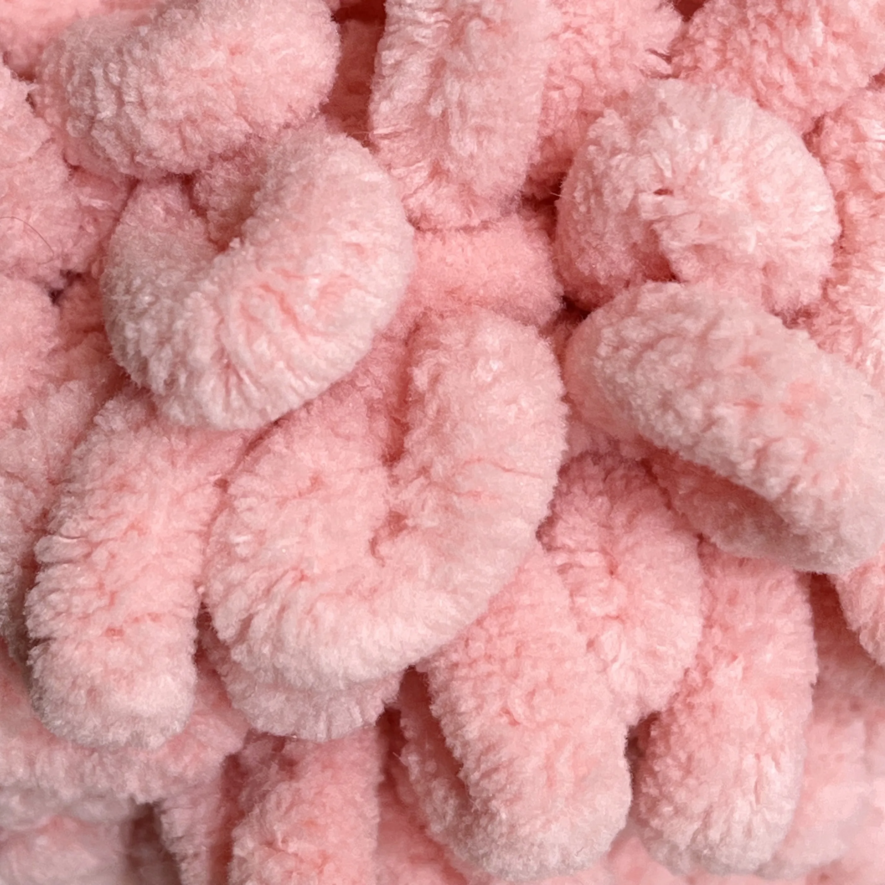 Super Chunky Soft Fluffy Knitted Blanket Yarn 100% Polyester Finger Loop Fuzzy Braided Rope Puffy Thread
