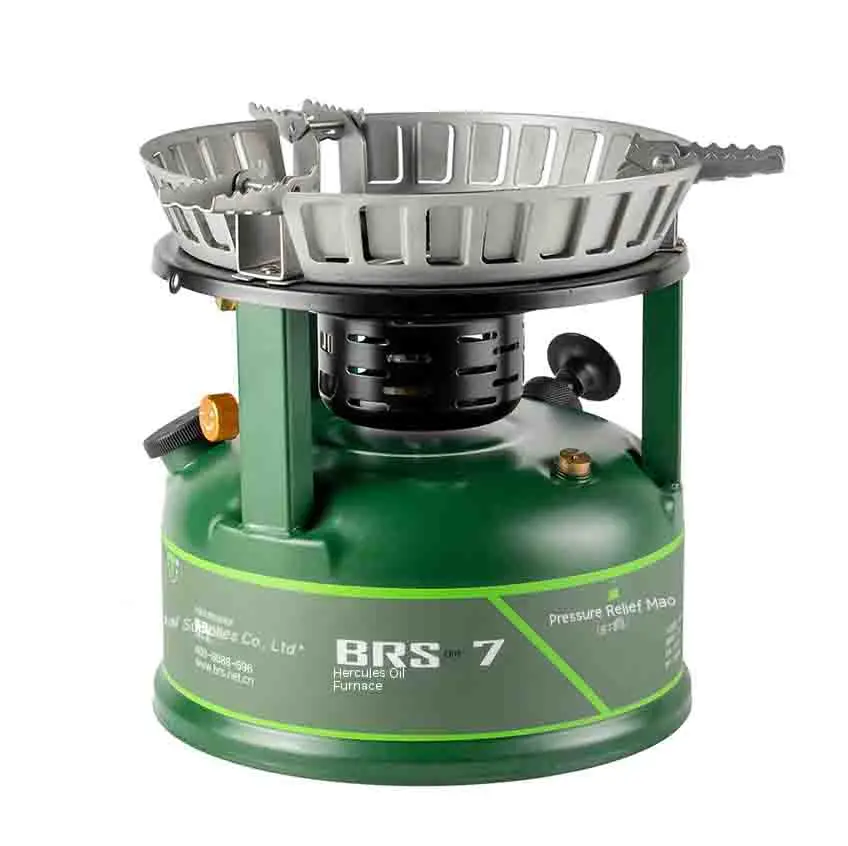Brs-7  Liquid Fuel Camping Gasoline Stove Outdoor Portable One-piece Burners Cooker Camping Equipment For Outdoor Sports