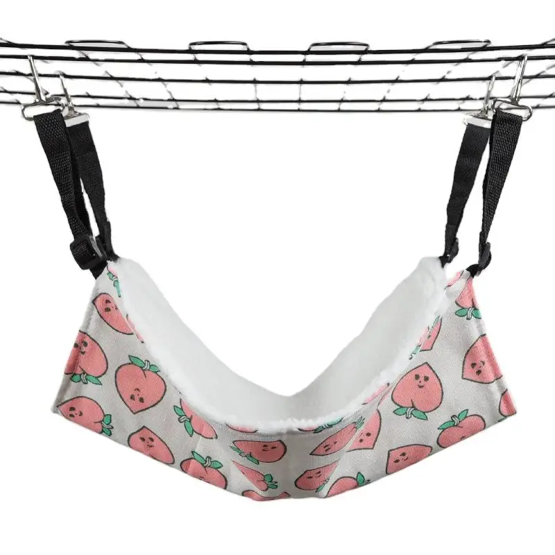 Wholesale Colorful Pattern Plush Lamb Velvet Hammock Cat Bed Cat Hammock Beds For Cats