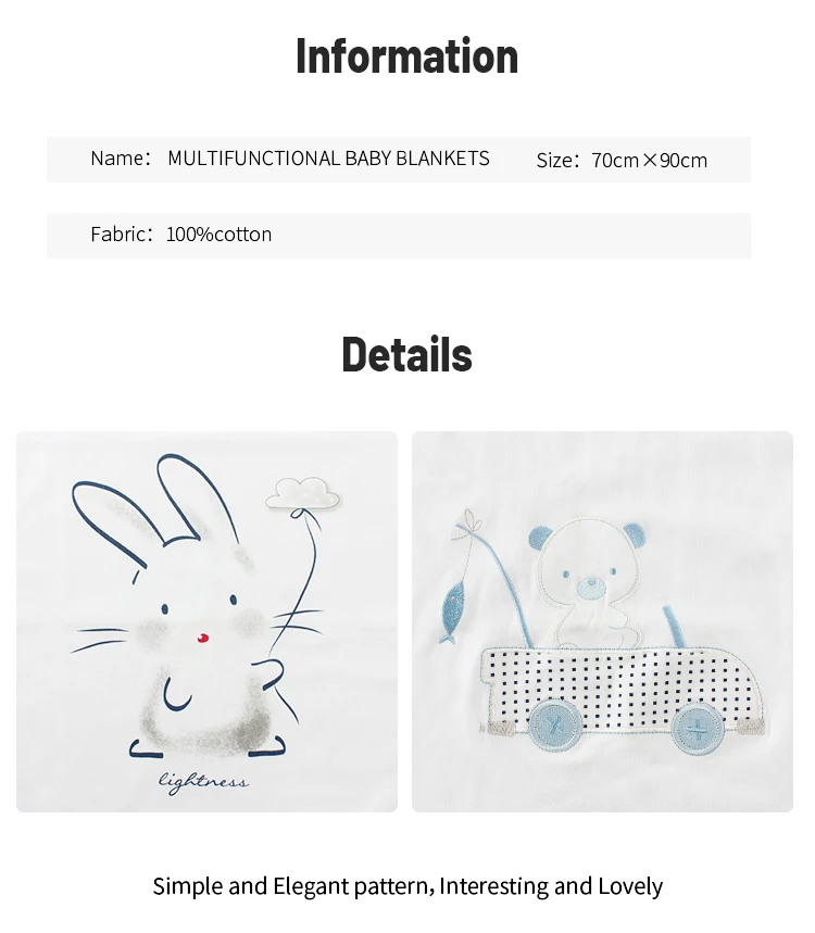 Wholesale Customized Cheap Hot Sale Super Soft Comfortable Printed Design Infant Swaddle Custom Baby Boys Girls Blankets