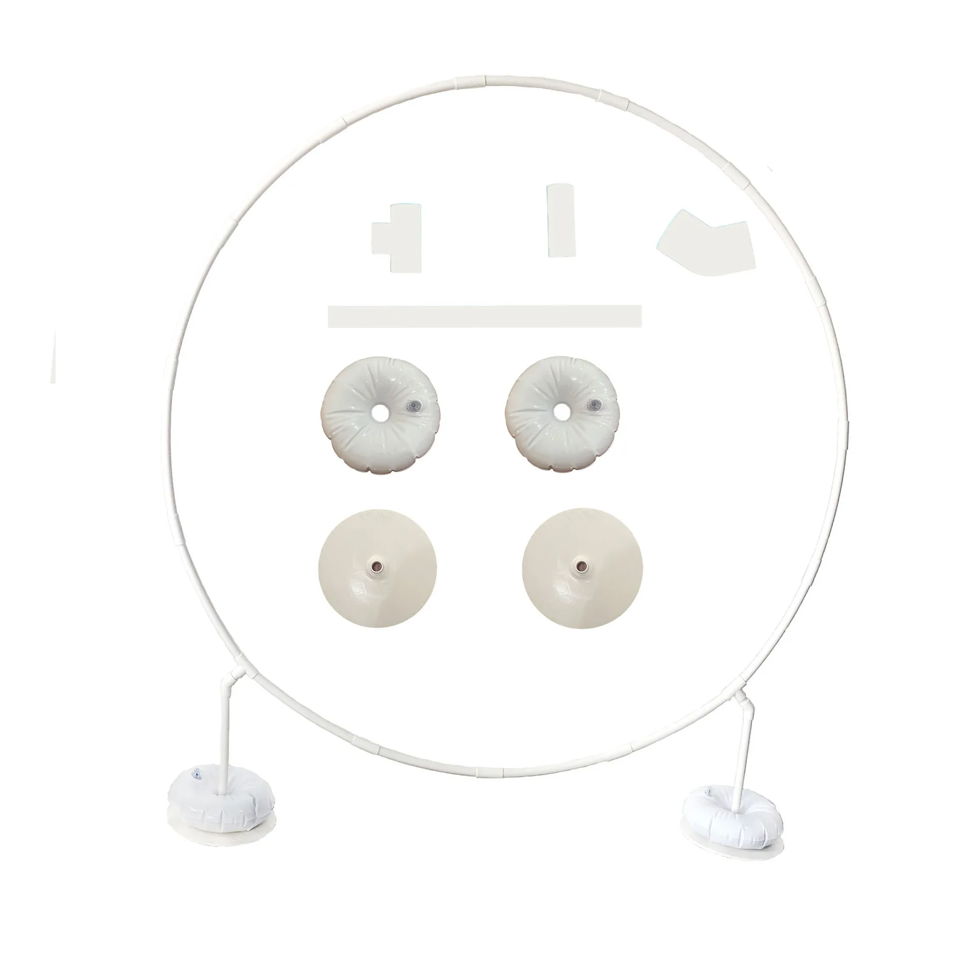 New large base wedding PVC pipe ring arch single pole round flower gate outdoor lawn birthday wedding decoration