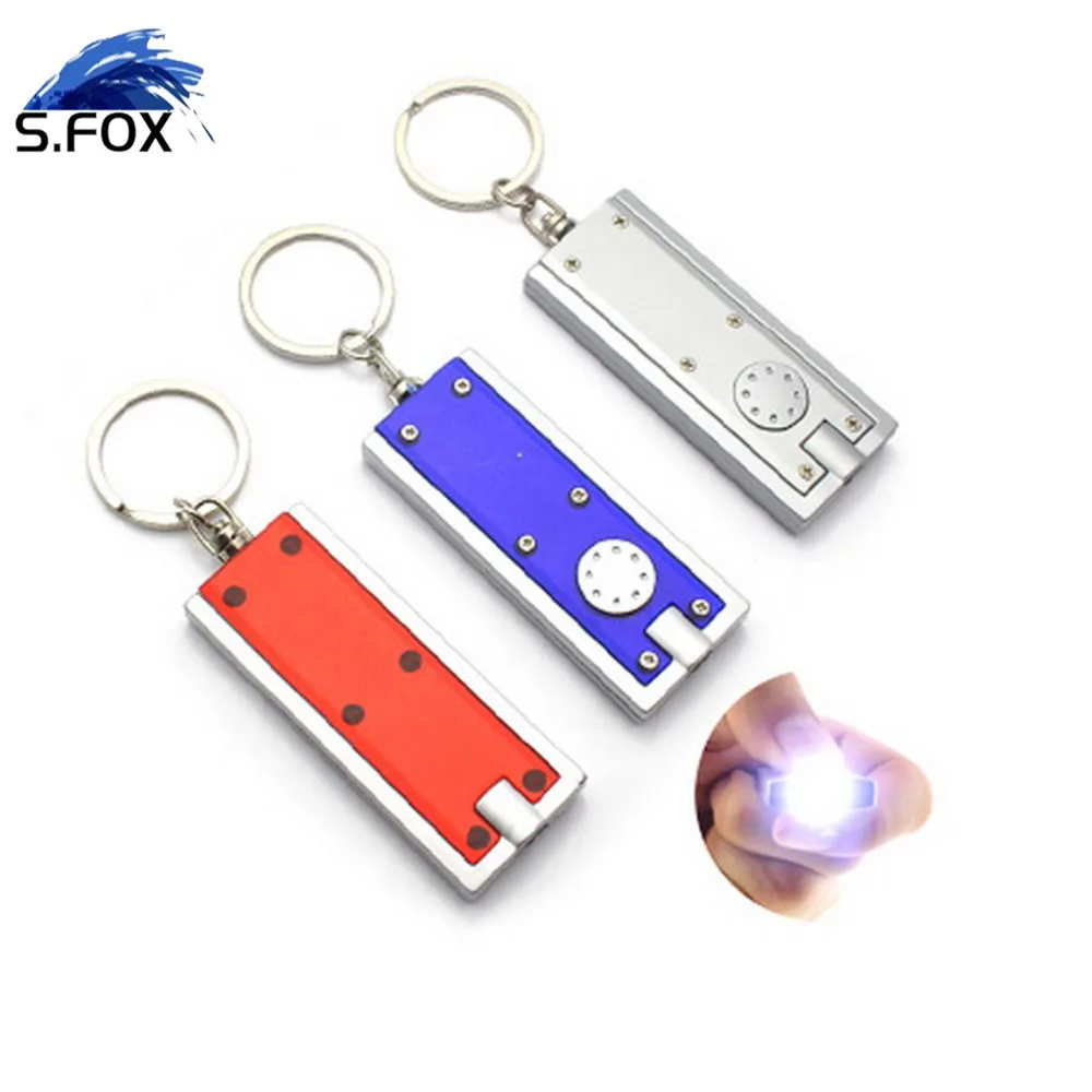 Factory Bulk Wholesale Supply PCV Party Gift Promotion LED Keychain Light