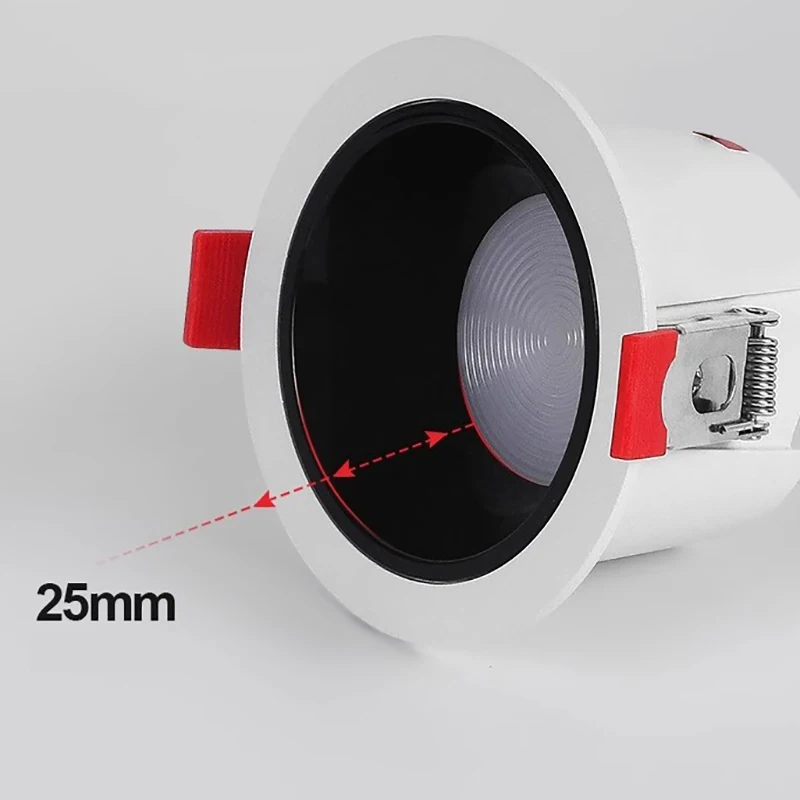 Anti Glare Aluminum 10W 20W ZigBee Downlight Adjustable 2700K-6500K Smart Recessed Light Tuya App Smart Controlled COB Spotlight