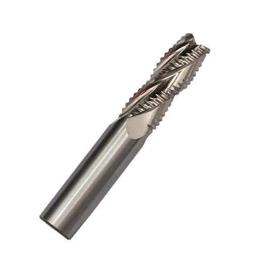 Woodworking Machinery Parts  Roughing End Mill Solid Carbide 4 Flute Roughing Bits Durable CNC Router Bit Milling
