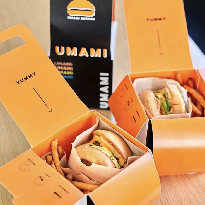 Custom Logo design Hot Dog Fried Chicken Hamburger Burgerr clamshell Box Printing Fast Food Branded takeout takeaway Packaging