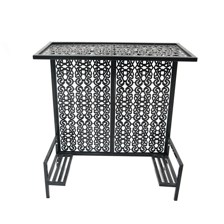 gold door paper decore knocker decoration glass swing door decor fencing  metal flowers