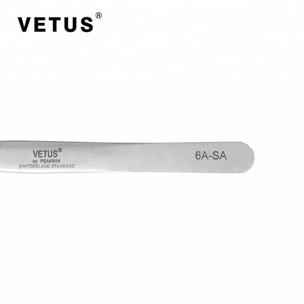 6A-SA Volume Eyelash Extensions Tweezers 3D 6D Professional Curved Point Tweezers Stainless Steel Precision Tweezers SA Series