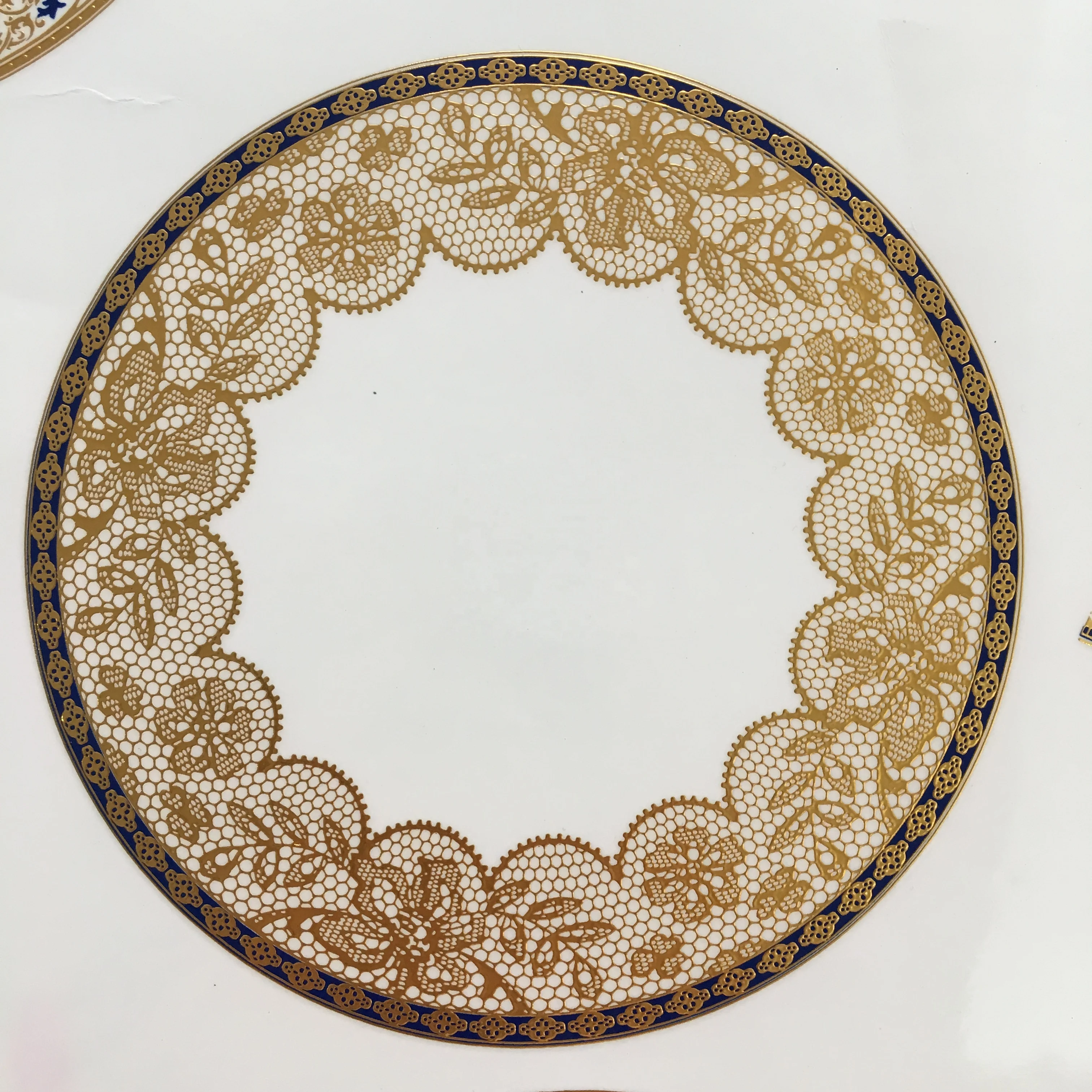 New Design Papel Custom Decal Maker Gold Printing Paper Water Transfer Paper Electroplating Decals Paper